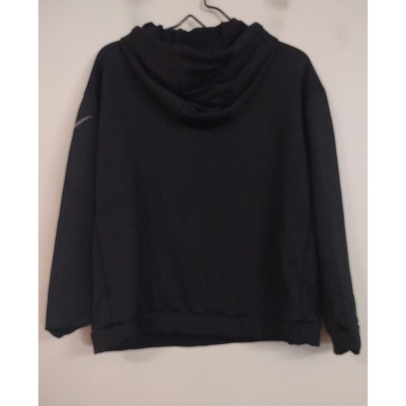 Nike Just Do It 72 Sweatshirt Hoodie Mock Neck Pullover Black Size Medium - Picture 2 of 7